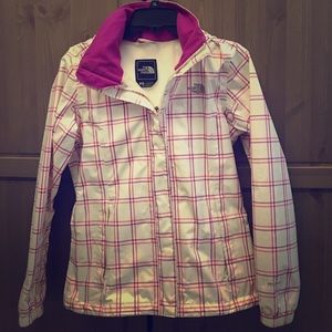 HOODED LIGHT WEIGHT NORTH FACE COAT!