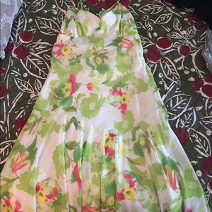 Silk floral dress