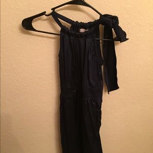 Size 2 Navy Blue silk dress