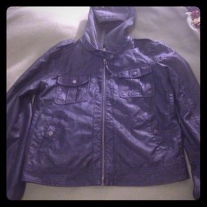 An XL women's pleather jacket from Target.