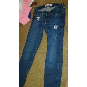 Hollister dark wash ripped jeans