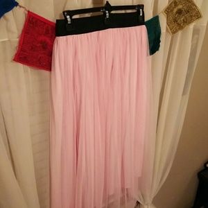 Pink tulle ballerina skirt