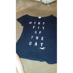 Navy blue hollister top