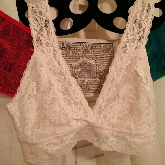 Blush colored lacy bralette