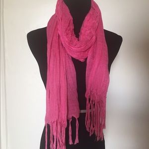 Pink scarf!