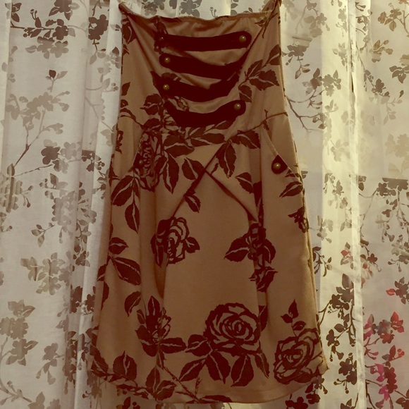 Tub top floral mini dress