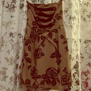 Tub top floral mini dress