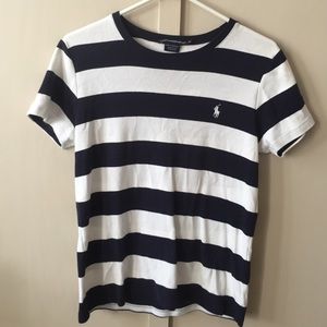 Striped tee polo