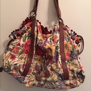 Anthropology floral tote