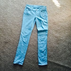 Ann Taylor Skinny Jeans, Size 0, Soft Blue