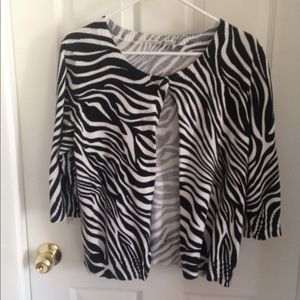 Zebra print sweater