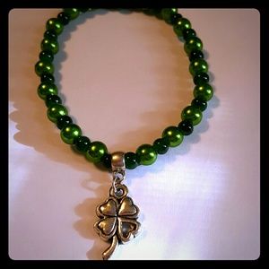 St Patrick's Day lucky charm bracelet