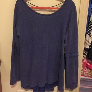 Free people tunic top with scoop back