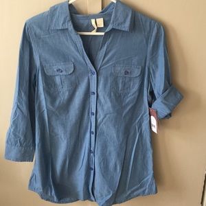 Chambray button up