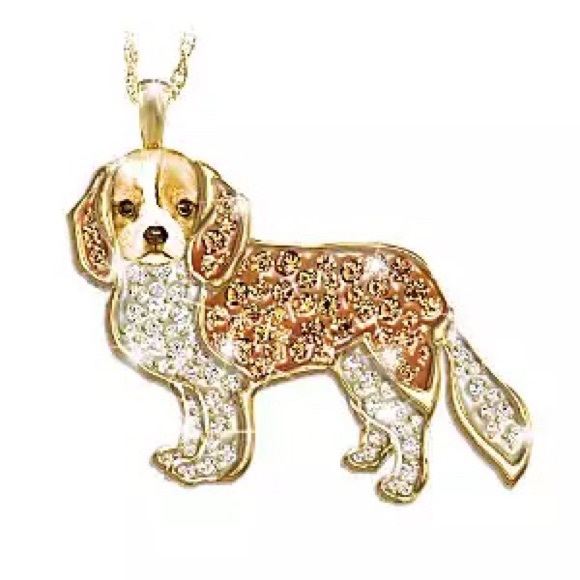 Bradford Exchange Cavalier King Charles Necklace