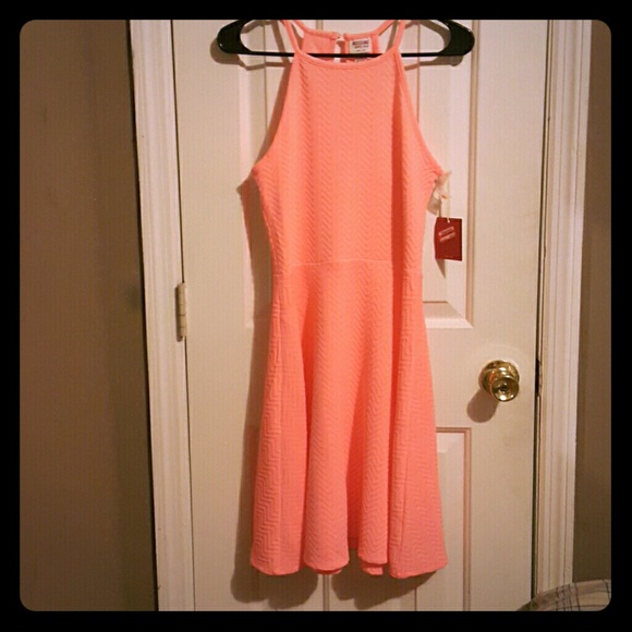Peach Skater Dress