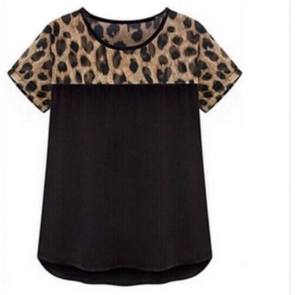 Leopard Chiffon Blouse - Picture 2 of 5