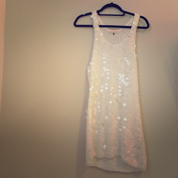 Rebecca Taylor XS White Sequin Dress