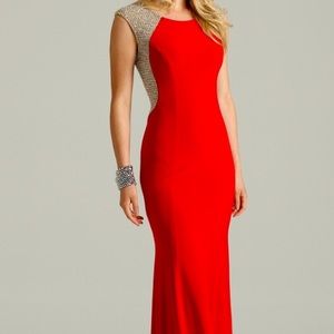Red Xcape Prom Formal Dress