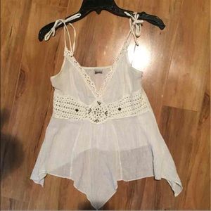 Free people crochet tank top