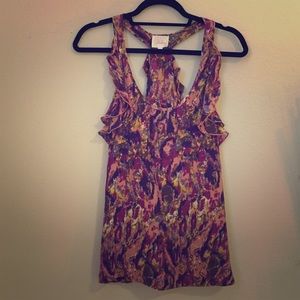 Parker Silk Ruffle Top