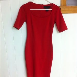 Red Bodycon Midi