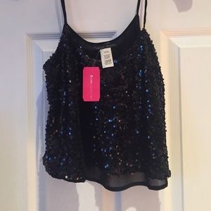 NWT sequin crop top