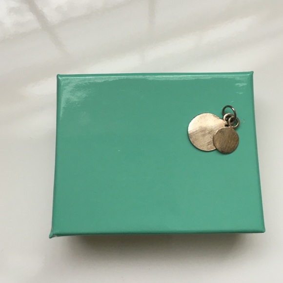 Two tone necklace charm