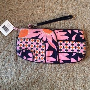 Vera Bradley large wallet with detachable wristlet