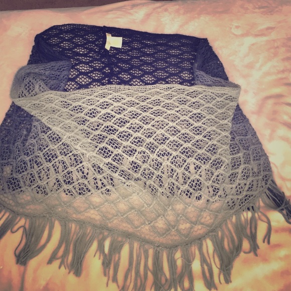 Urban outfitters netted fringe infinity scarf