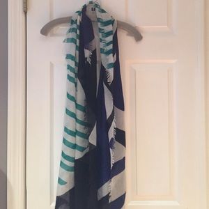Multi colored lightweight scarf