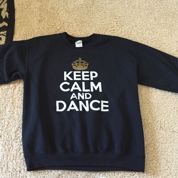"Keep calm and dance" crew neck