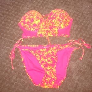 Floral & Mesh Bikini