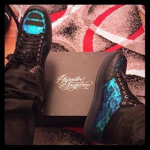 Alejandro Ingelmo Men's Python High Tops