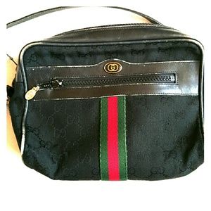 Vintage Gucci Parfums shoulder canvas purse