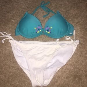 Embellished Bra Top Bikini