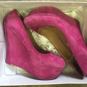 Pammy Berry Suede Wedge heel
