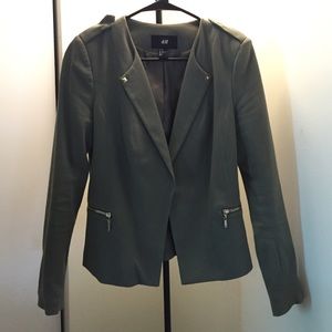 Military Green H&M Blazer