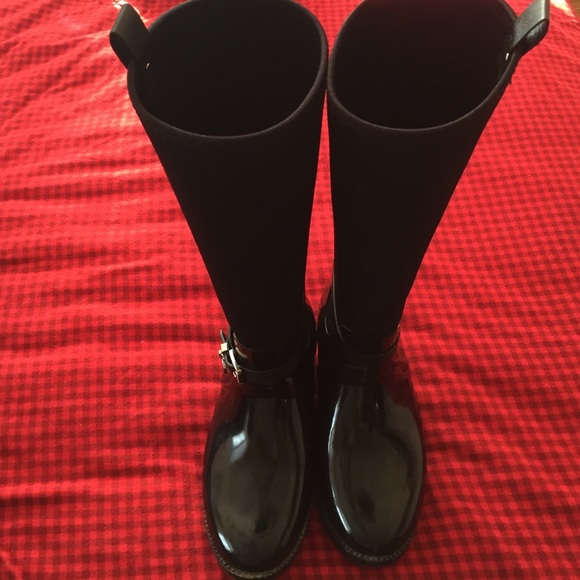 Black Michael Kors Rainboots