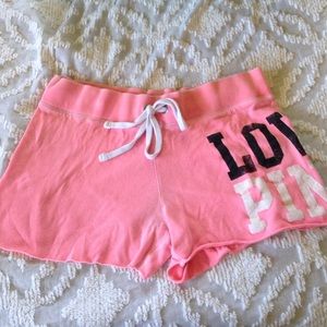 Pink PINK lounge shorts!