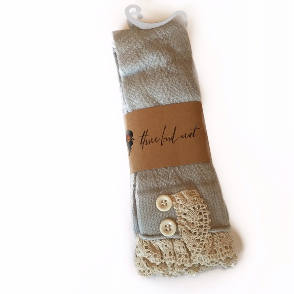Gray lace boot socks - Picture 4 of 4