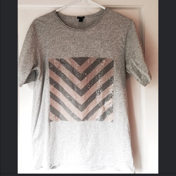 J. Crew sequin tee