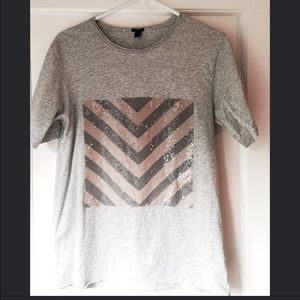 J. Crew sequin tee