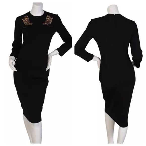 Givenchy dragonfly embellished dress, size 40 NWT