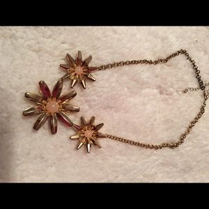 Floral statement necklace