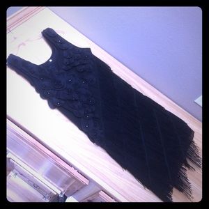 Flapper Dress - Black & Beaded NWOT
