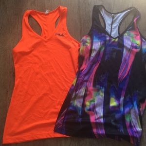 Fila razor back work out tanks