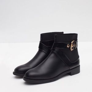 Zara black ankle boots