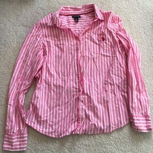 Long-Sleeve, Botton down Top; U.S. Polo Assn.