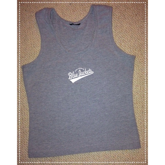 Gray Blue Jackets Tank Top!